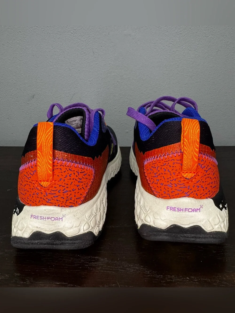 New Balance Purple Black Yellow Orange Women's Athletic Sneakers
